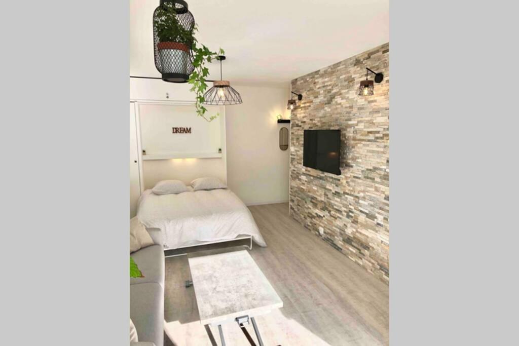 Grand Studio Cabine 30 M² Centre Ville, Refait A Neuf Pour Vous ! Climatise La Grande Motte Bagian luar foto
